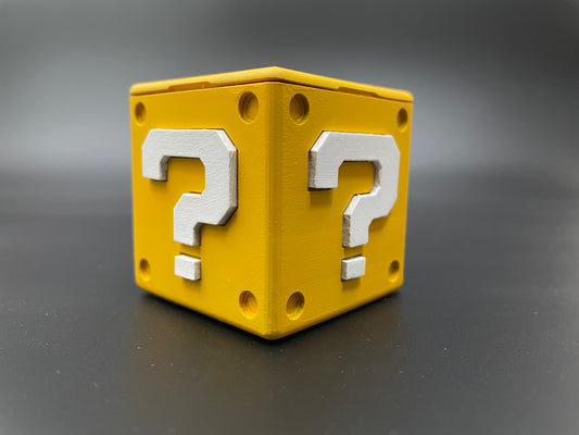 Question Block Switch Game Card Holder: 3D Printed (Painted)
