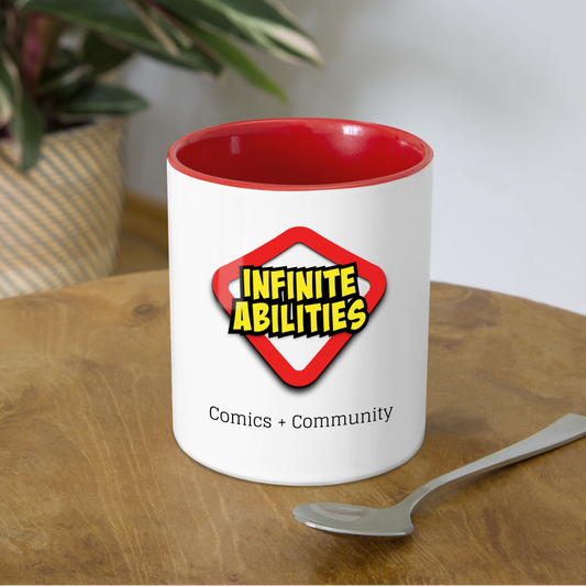Infinite Abilities Contrast Coffee Mug - white/red